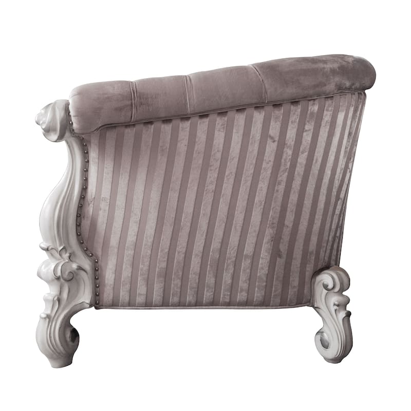 Calvert Ivory and Bone White Chair with 2-Pillow