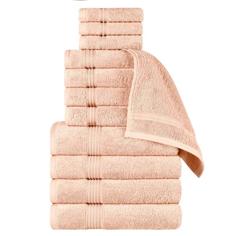 Superior Heritage Egyptian Cotton Absorbent 12-Piece Towel Set
