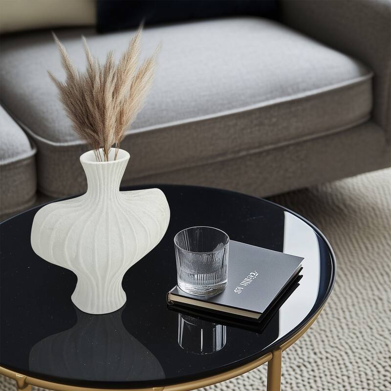 Nordic Boho Flower Vase Heart Shape, Dried Flower Table Centerpiece - White