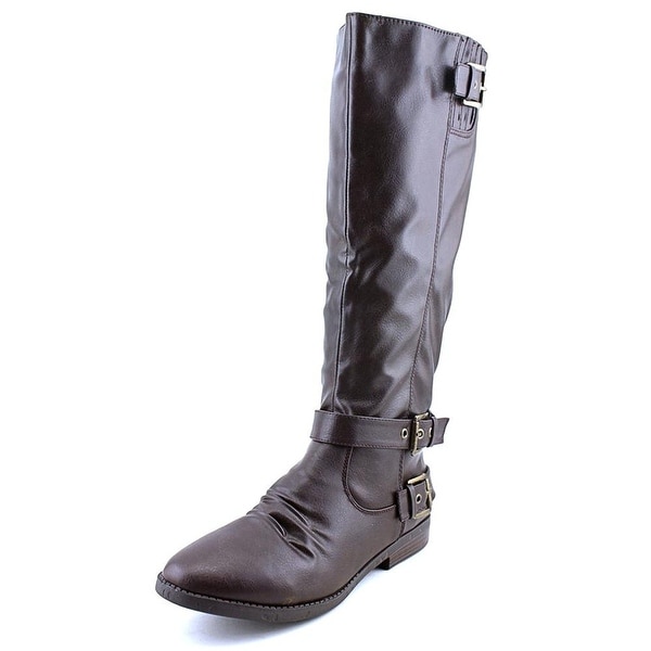 Rampage Womens Idola Almond Toe Knee High Fashion Boots