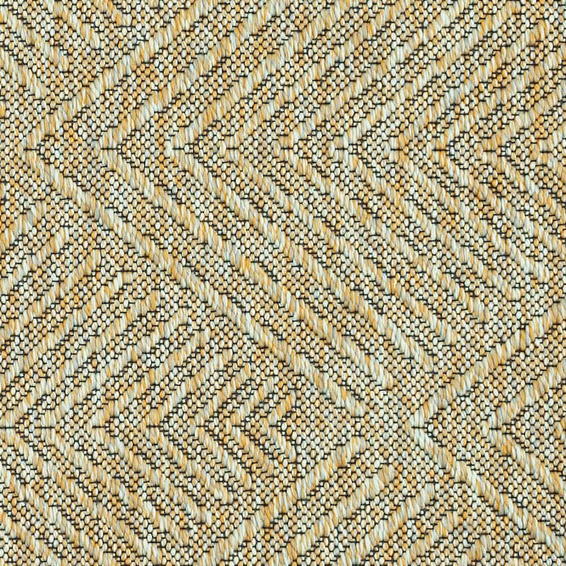 Alameda Solid Color Chevron Machine Washable Indoor Area Rug