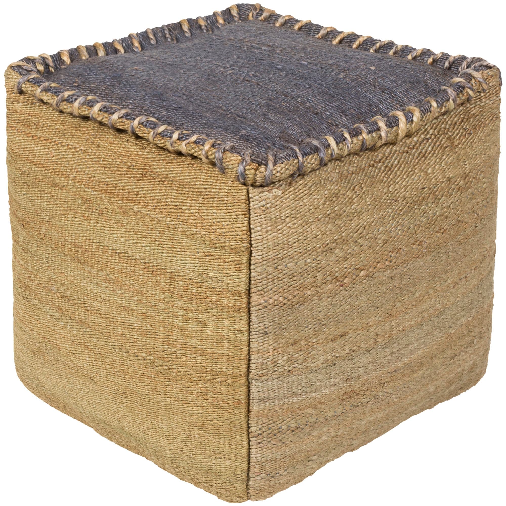 Artistic Weavers Lami Square Jute 18 inch Pouf