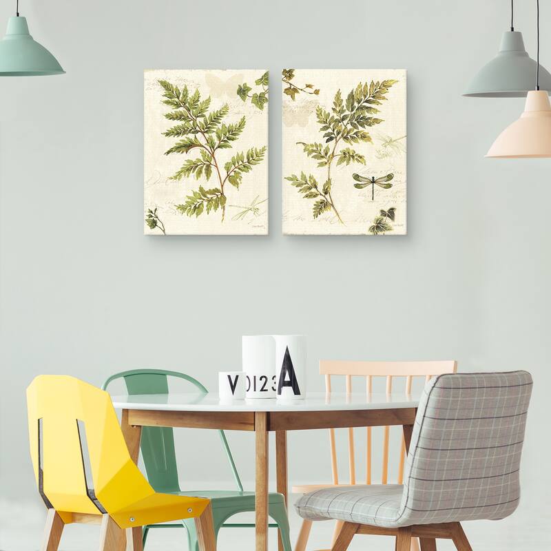 Ivies and Ferns I-III by Lisa Audit Canvas Art Prints