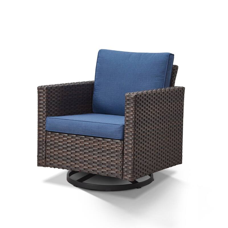 Outdoor Swivel Glider Chairs with Soft Cushion