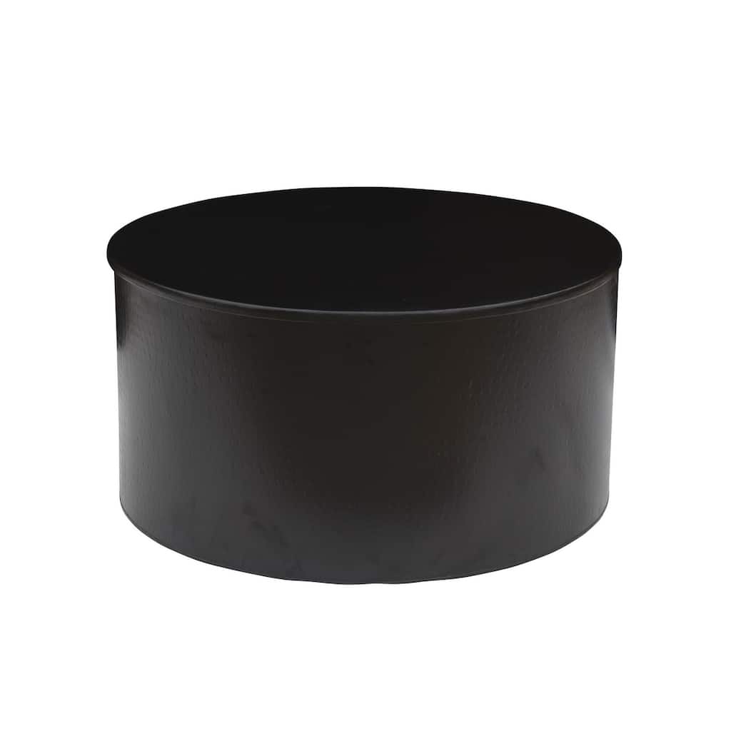Drum Alevi Black Iron coffee Table - 36"