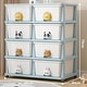 preview thumbnail 11 of 14, Organizational Storage, Drawer Storage Rack with 4 layers, Flexible Mobility With Wheels in White