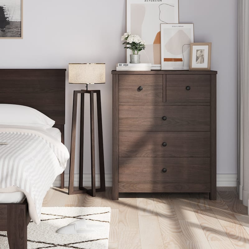 5 Drawer Dresser For Bedroom With Modern Style
