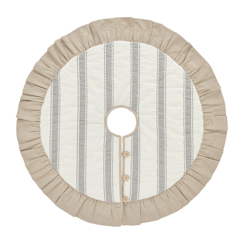 Grace Grain Sack Stripe Tree Skirt (3 Sizes)
