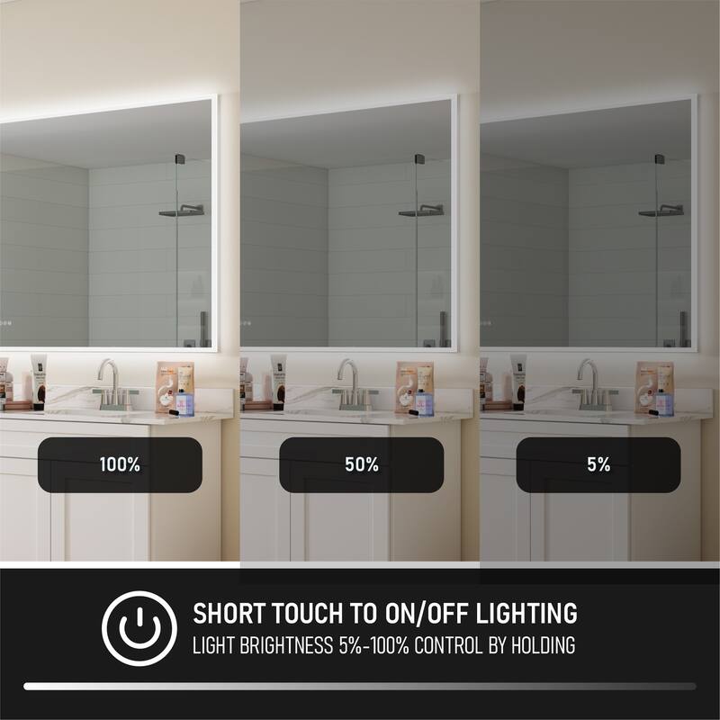 Modern Wall Mounted LED Bathroom mirror