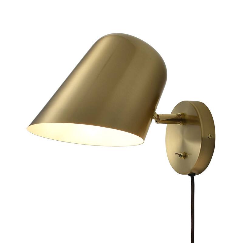 NOVA of California Culver Wall Sconce - Brushed Brass, plug-in - 8