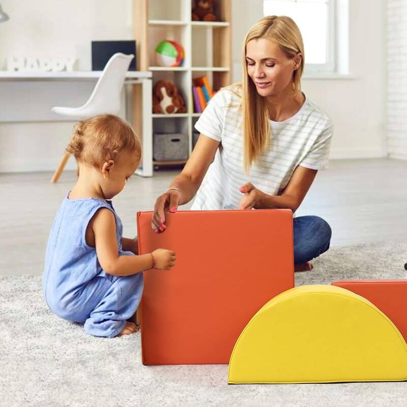Toddler Foam Climbing Blocks Set - 5PCS Indoor Active Playset
