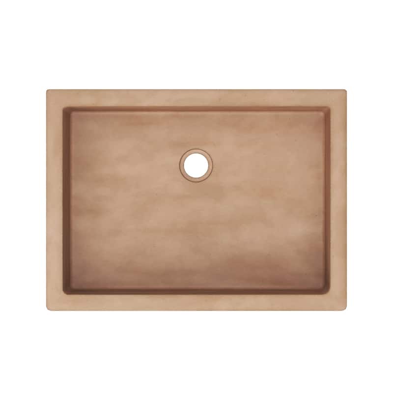 Native Trails NSL2116 NativeStone 21" Rectangular Concrete Undermount