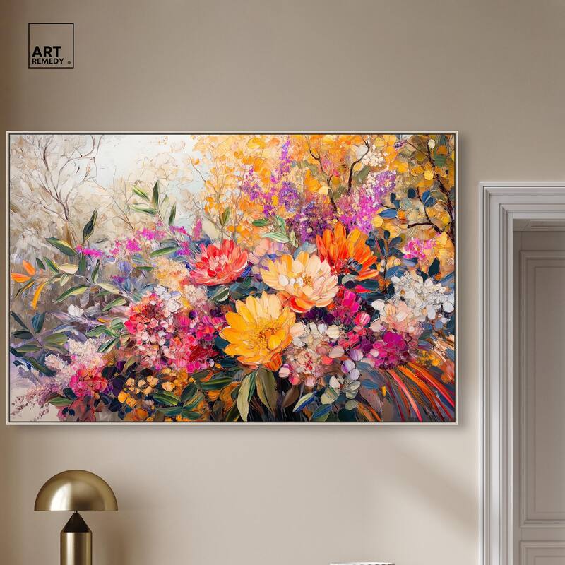 Amber Auras Canvas by Art Remedy