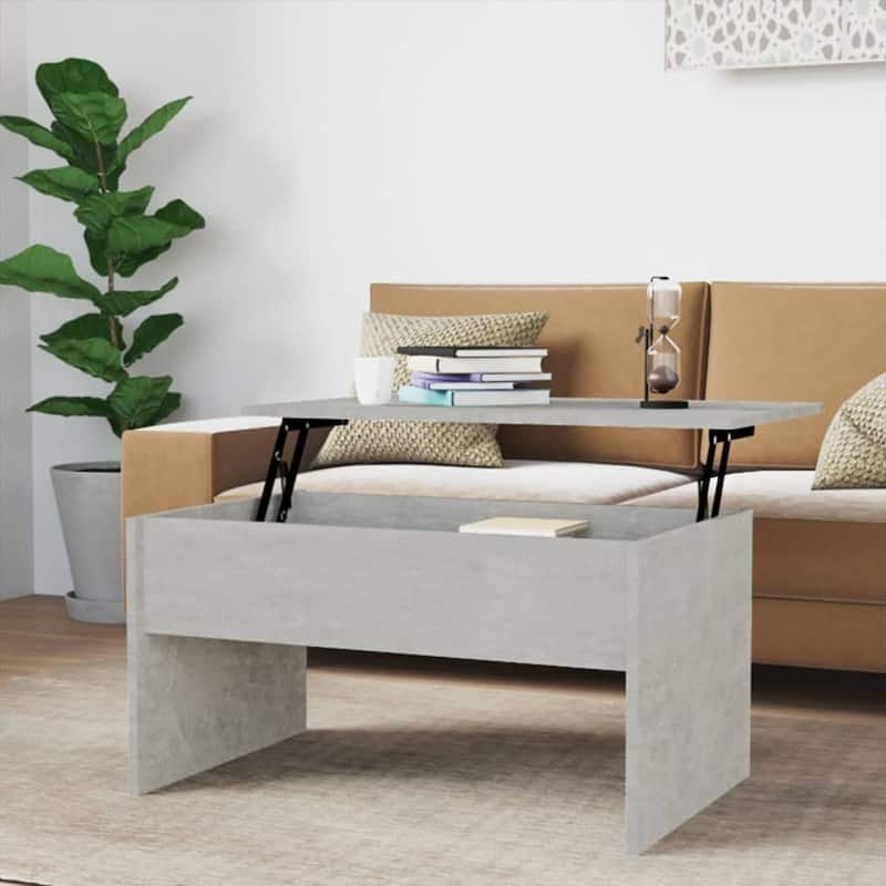 vidaXL Coffee Table Lift Top End Table Accent Side Sofa Table Engineered Wood - 31.5" x 19.9" x 16.3"