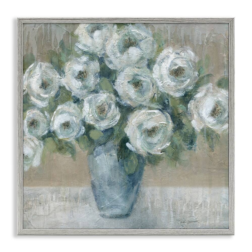 Stupell Round Painted Roses Framed Giclee Art Design By Carol Robinson