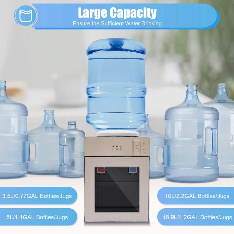 Freestanding Mini Small Automatic Drinking Water Dispenser Countertop - 14.2*9.45*10.8in