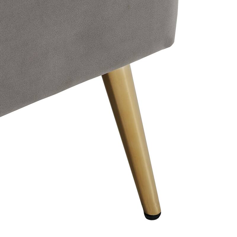 Eggleston Art Deco Velvet Upholstered Platform Bed by iNSPIRE Q Bold