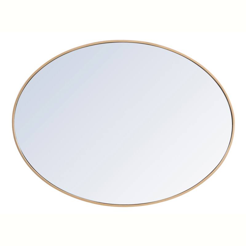 Carson Carrington Labbemala Metal Frame Oval Mirror