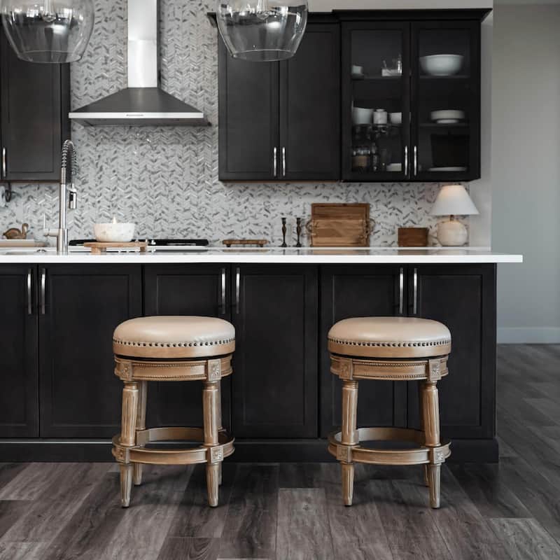 Maven Lane Pullman Backless Swivel Kitchen Stool