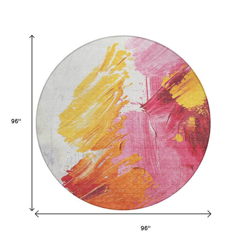 HomeRoots Abstract Transitional Rectangle Outdoor Rug