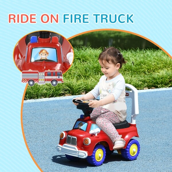 Kids fire truck ride on best sale