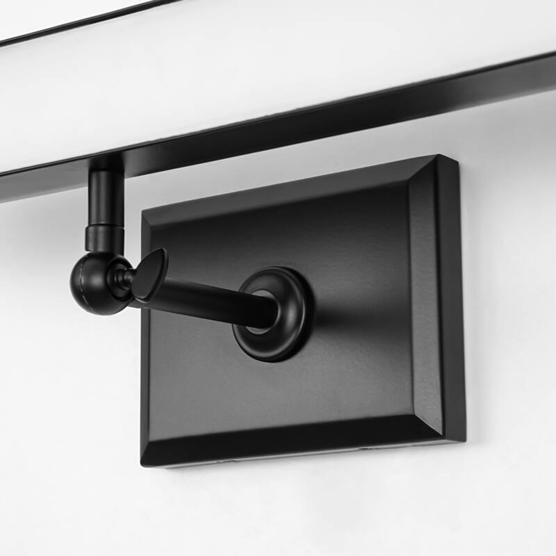 1-Light Brass/Matte Black/Chrome Dimmable Linear LED Iron Wall Light with Warm 3000K Light