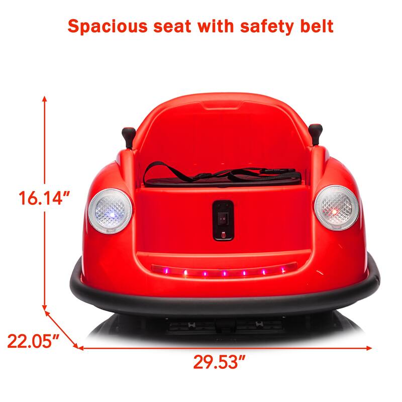 12V Ride On Electric Bumper Car for Kids with Parent Remote
