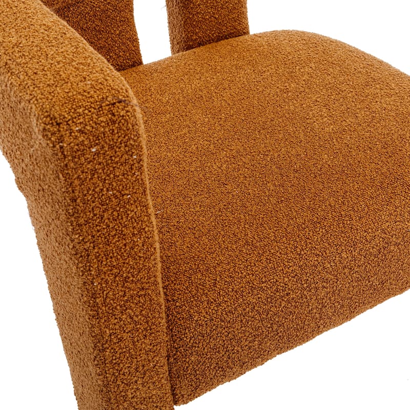 Fabric Upholstered Accent Dining Chair for Kitchen 2PCS