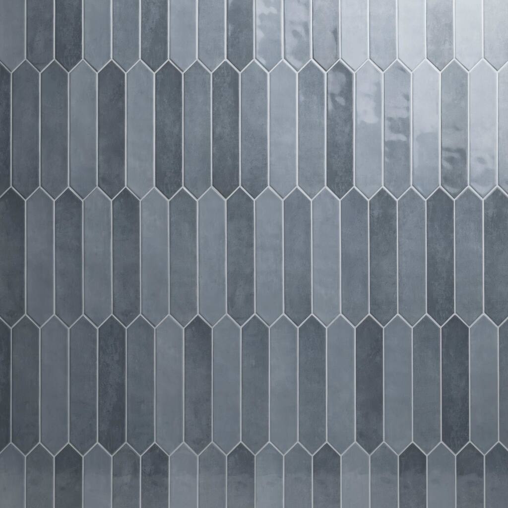 Ackland AKNPTHOK2.5X13G-CA Hoku - 3" x 13" Ceramic Geometric Wall Tile