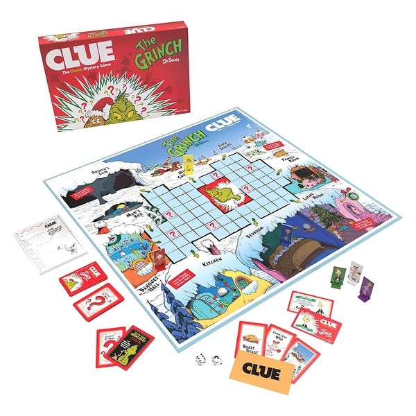 slide 2 of 4, Dr. Seuss The Grinch Clue Board Game
