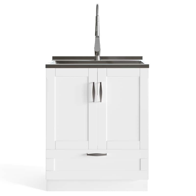 WYNDENHALL Alma Transitional Deluxe Utility Sink & Cabinet