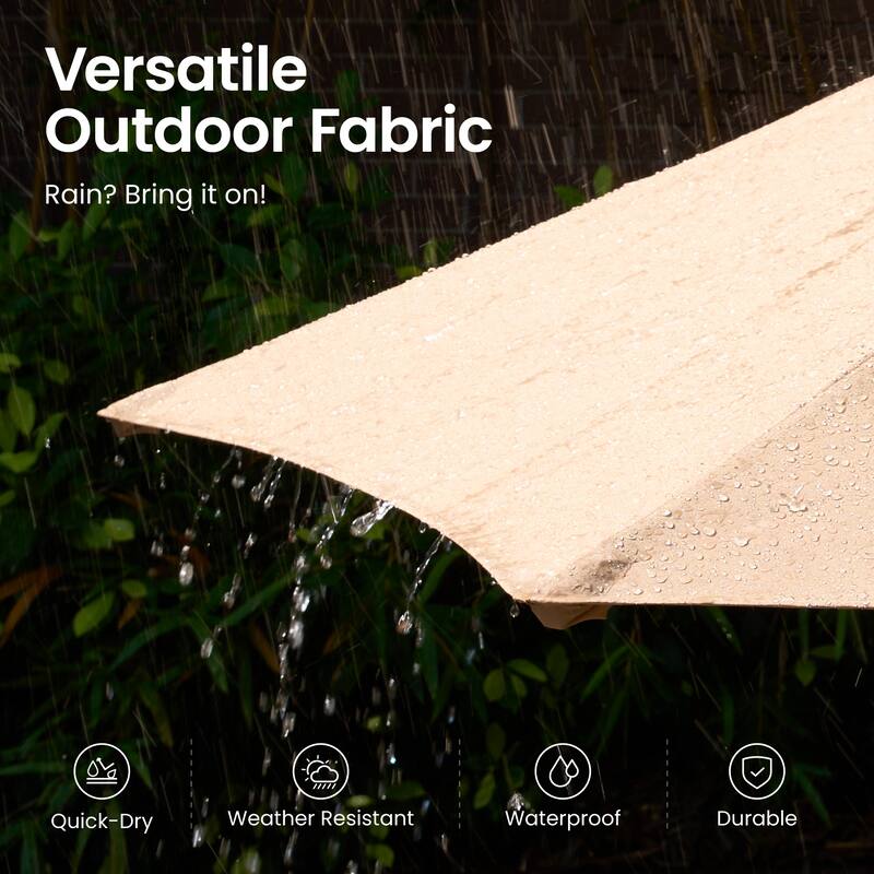 ​OVIOS 15ft Double Side Patio Umbrella Extra Large with Crank