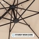 preview thumbnail 6 of 34, 10 ft.Aluminum Curvy Cantilever Offset Hanging Patio Umbrella With Sandbag Base