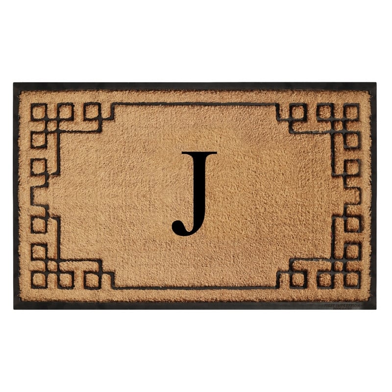 A1HC Natural Coir & Rubber Door Mat, Heavy Duty, Dirt Trapping, Long-Lasting Entrance Doormats,Thick & Durable Outdoor Entry Mat - 36" X 72" - J