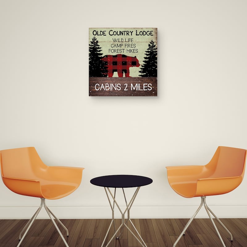 Camp Bear by Deborah Bown Canvas Art Print