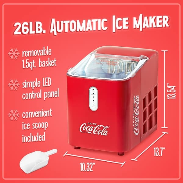 CocaCola Self Cleaning 26Pound Automatic Ice Maker Bed Bath