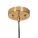 preview thumbnail 8 of 12, Patiy Mid-century Modern Gold Pendant Lights 1-light Dimmable Island Lighting with Metal Shade