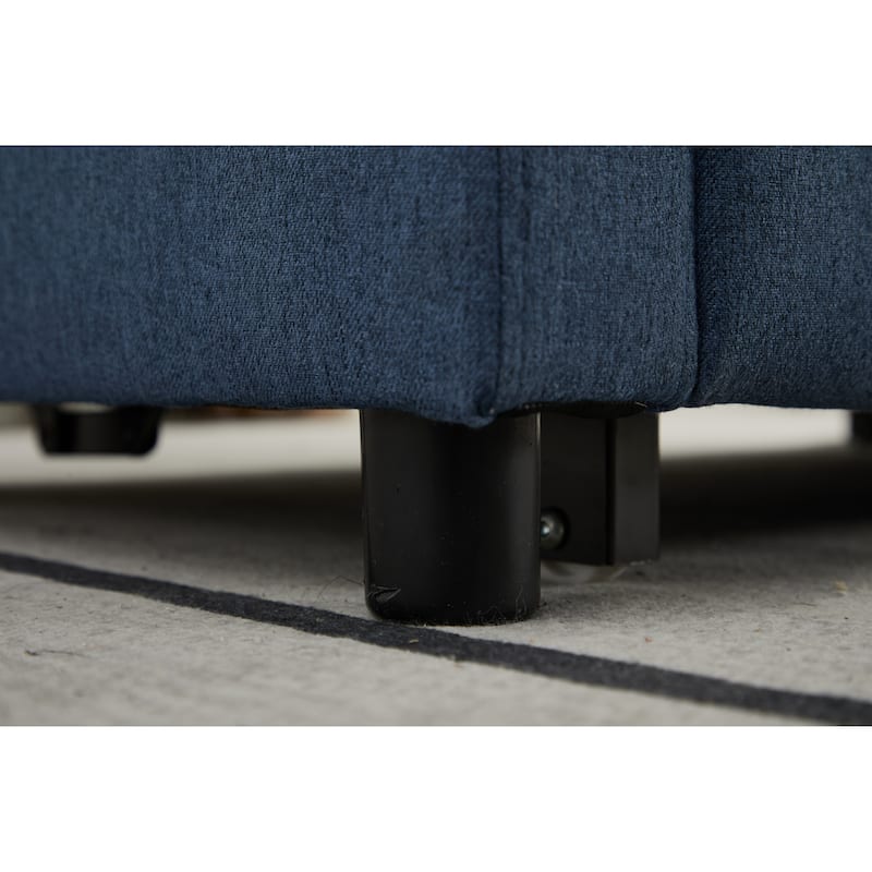 Pull-Out Sofa Bed Daybed, Lounge Chaise Loveseat with Adjustable Backrest, Convertible Sleeper Sofa with USB Charging
