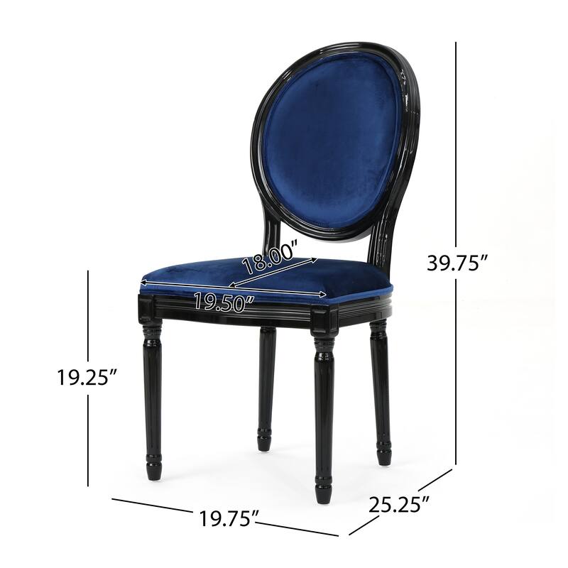 Phinnaeus Contemporary Velvet Dining Chairs (Set of 4) by Christopher Knight Home
