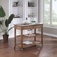 preview thumbnail 19 of 23, Firebranch Wire-brush Kitchen Cart Barnwood Wire-Brush