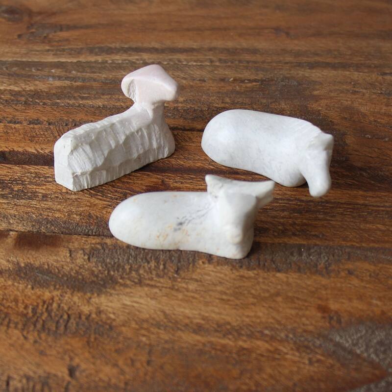 Handmade 6-inch Soapstone Nativity Set (Kenya)