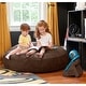 preview thumbnail 25 of 75, Jaxx 4 ft Cocoon Kids Bean Bag Chair and Crash Pad Chocolate