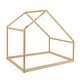 preview thumbnail 11 of 22, Full Size Solid Wood House Bed with Roof for Kids, Boys and Girls, Bedroom