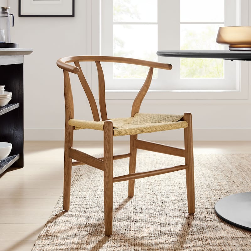 Amish 29" Wood Dining Chair by Modway - Walnut