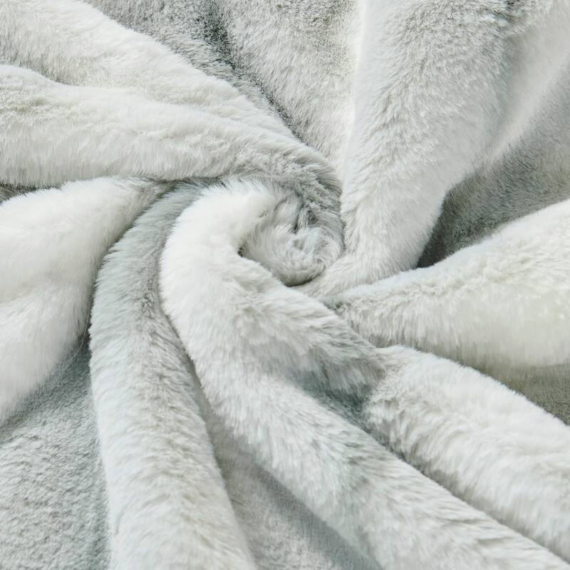Amanda Stripe fauxfur Throw Pillow Covers Set of 2, NO INSERT