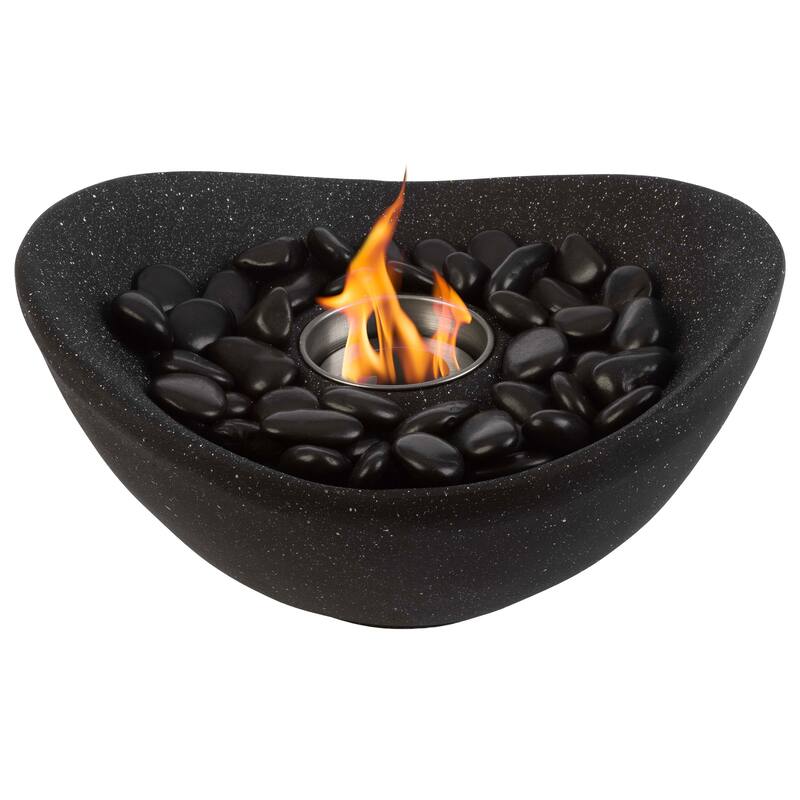 Pure Garden Bioethanol or Rubbing Alcohol Smokeless Tabletop Fire Pit