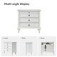 preview thumbnail 31 of 51, Muriel Farmhouse 3 Drawers Nightstand with Built-In Outlets by HULALA HOME