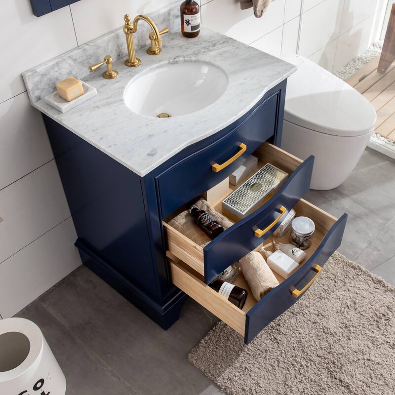 Sudio Design Monroe 30" Bathroom Vanity - 30" Single Sink