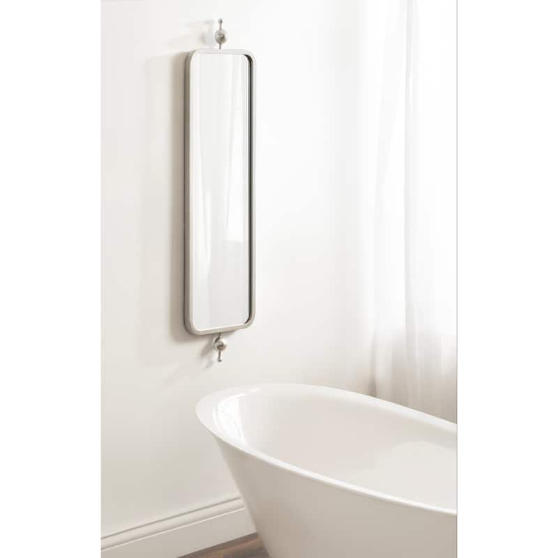 Kate and Laurel Kasota Slim Rectangle Mirror Metal