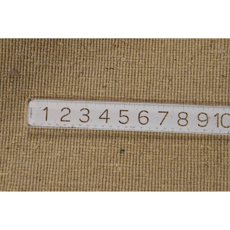 Solid Gabbeh Oriental Foyer Rug Handmade Wool Carpet - 3'3"x 4'11"